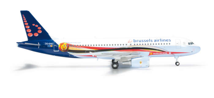 200 Scale Commercial-private He556446 Brussels A320 1-200 Red Devils