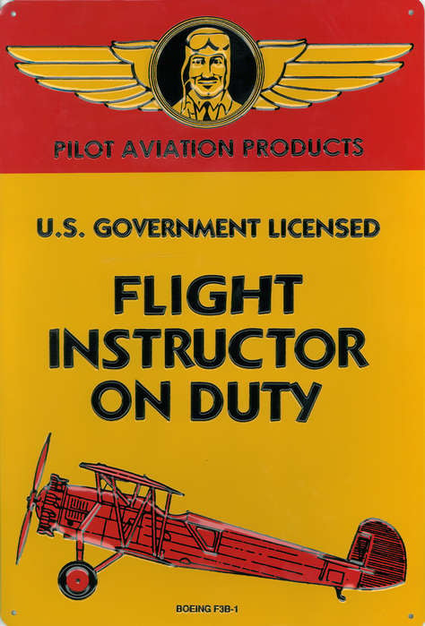 Art006 Flight Instructor Sign