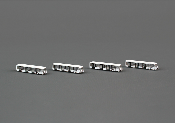 400 Scale He562409 Airport Bus Set - 4 1-400