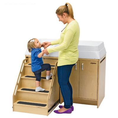 Angeles Ael7550 Angeles Changing Table With Locking Stairs - 0-36 Mos