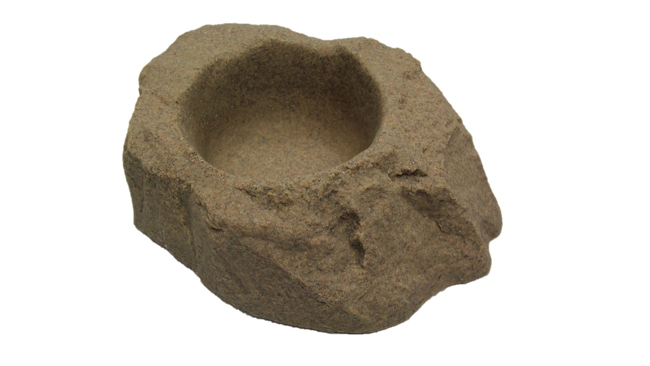 Dekorra Products 130-ss Dog Dish - Planter Rock - Sandstone
