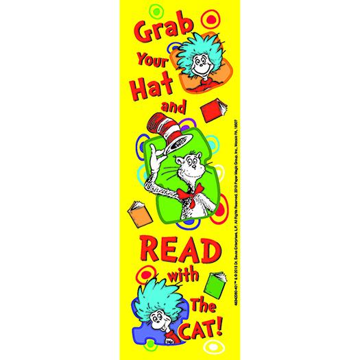 Eu-834206 Dr Seuss Grab Your Hat Bookmarks