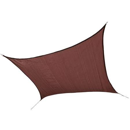 12 Ft. - 3,7 M Square Shade Sail - Terracotta 230 Gsm
