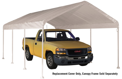 11072 10×20 White Canopy Replacement Cover, Fits 2 In. Frame