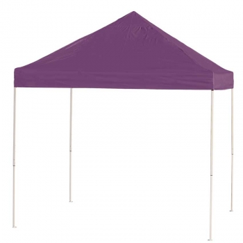 10x10 St Pop-up Canopy, Purple Cover, Black Roller Bag