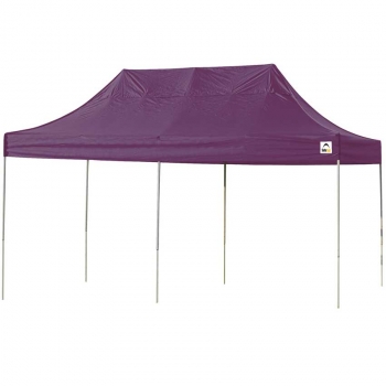 10x20 St Pop-up Canopy, Purple Cover, Black Roller Bag