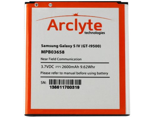 Mpb03658 Arclyte Technologies, Inc. Samsung Battery For Galaxy S 4 At & T Sgh-i337 ; Galaxy S 4 At & T Sgh-