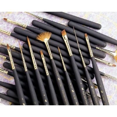 Princeton Brush 3050R-2-0 Best Synthetic Sable Miniature Watercolor and Acrylic Mini Brush Round 2-0