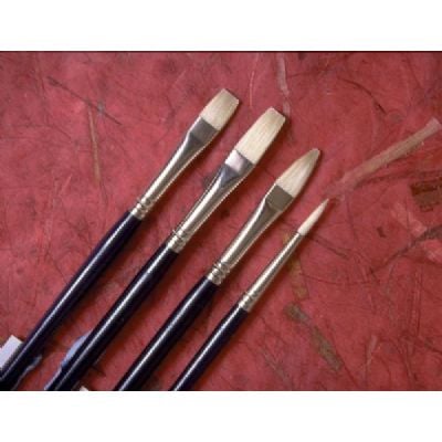 Princeton Brush 5200F-10 Good Natural Chinese Bristle Oil and Acrylic Brush Flat 10