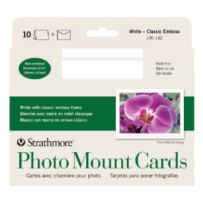 St105-182 Embossed Photo Mount Cards 10-pack