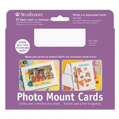 St105-180 Photo Mount Cards 10-pack White