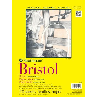 St342-9 9 In. X 12 In. Smooth Tape Bound Bristol Pad