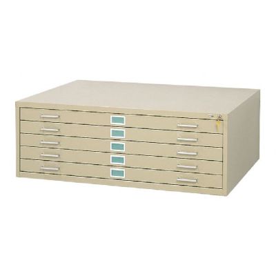 5-drawer Sand Steel Flat File