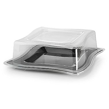 110-l Clear Square Dinner Plate Lid