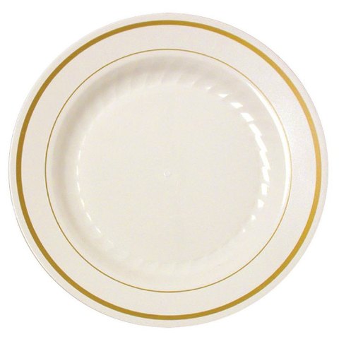 507-bo Bone & Gold Round Salad Plate