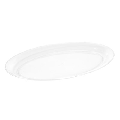 3515-cl Clear Small Oval Tray