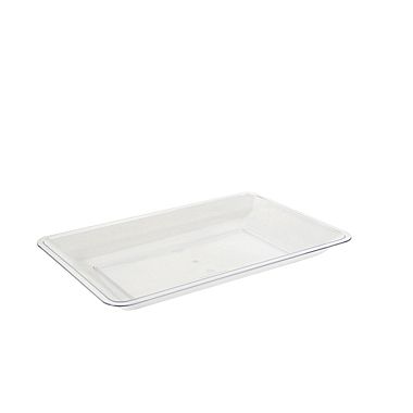 3540-cl Clear Medium Rectangle Tray