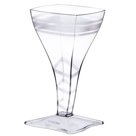 6410-cl Tiny Square Wine Glass- 2 Oz.