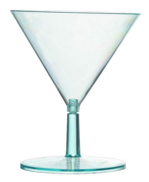 6401-grn Green 2 Oz. Tiny Tinis Martini Glass (2 Piece)