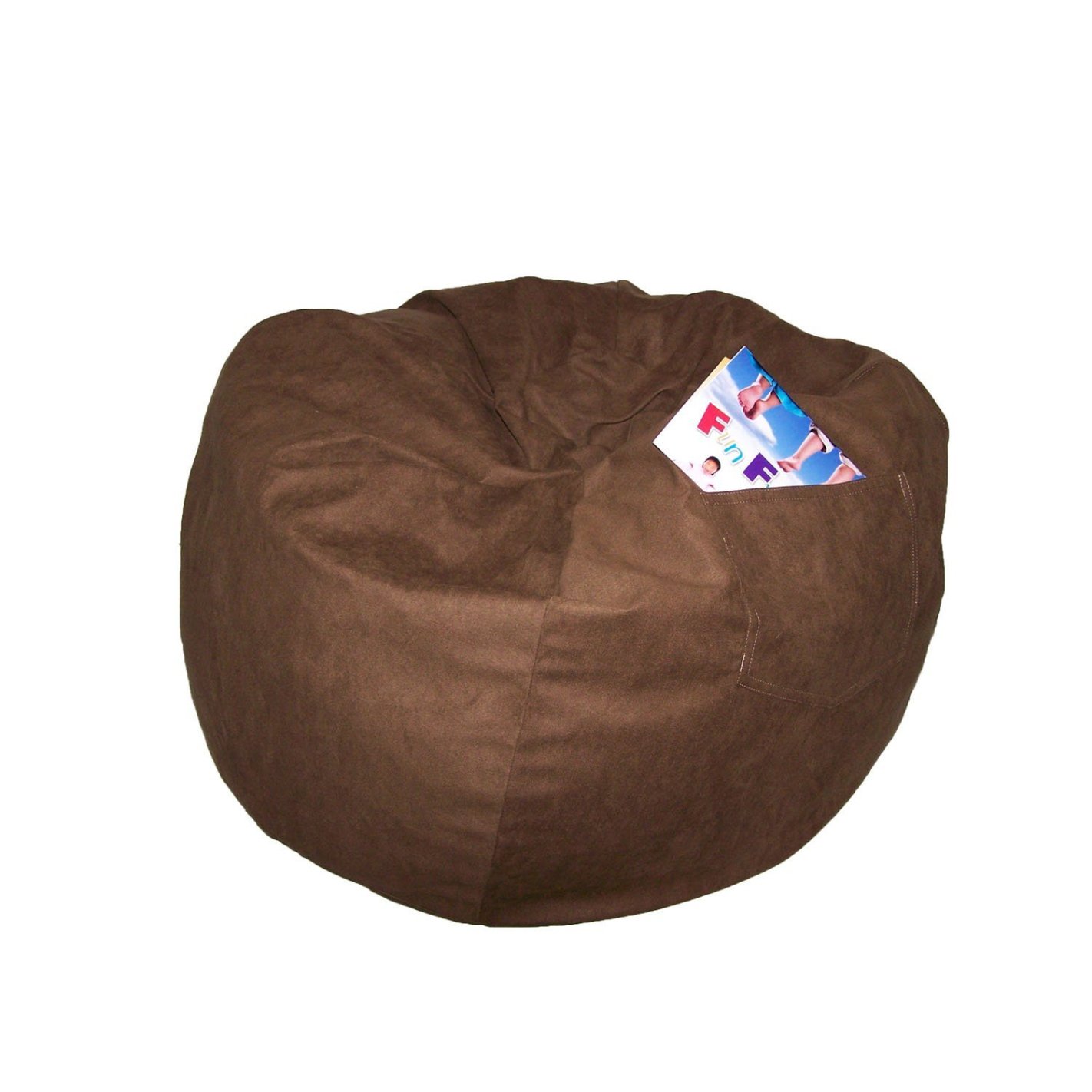 Small Beanbag Brown Micro Suede