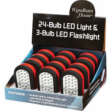 12pc Led Lights In Countertop Display- 12pc Display