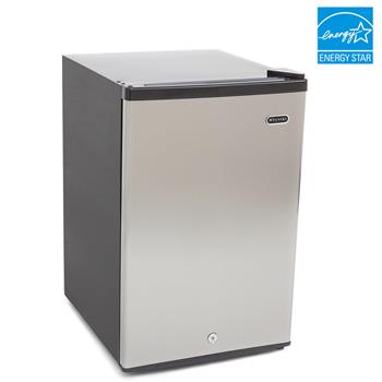 Energy Star 2.1 Cu. Ft. Stainless Steel Upright Freezer With Lock