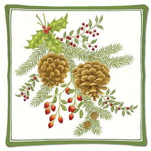 Alice's Cottage Ac12327 Holiday Pinecones Spiced Hot Pad