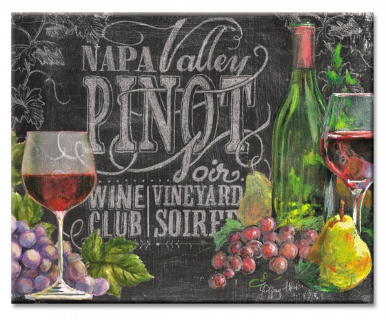 Counter Art Cart22517 Chalkboard Wine Glass Cutting Board 12 X 15