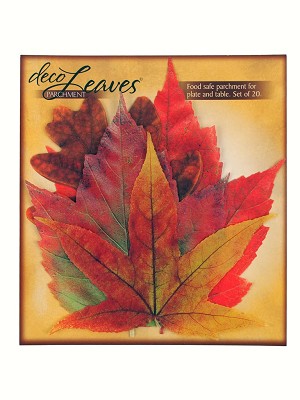 Pac7102 Fall Deco Parchment Leaves