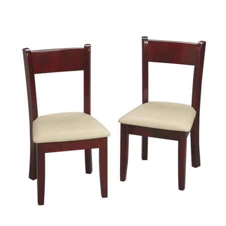 Children's Cherry Chair Set With Upholstered Seat. (matches Set 13004c)