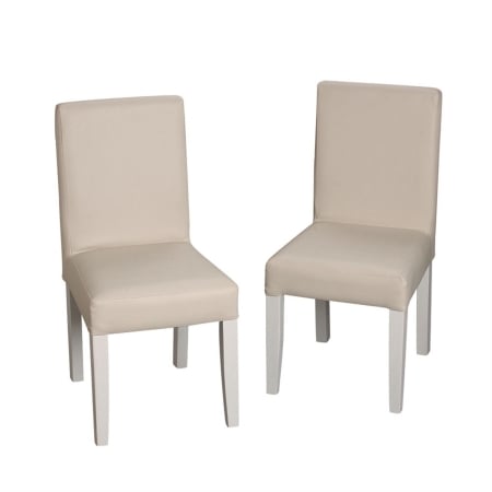 Children's White Chair Set With Upholstered Seat And Back (matches Set 13006w)