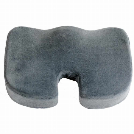 Cctp-200-grey Coccyx Orthopedic Comfort Foam Seat Cushion - Grey