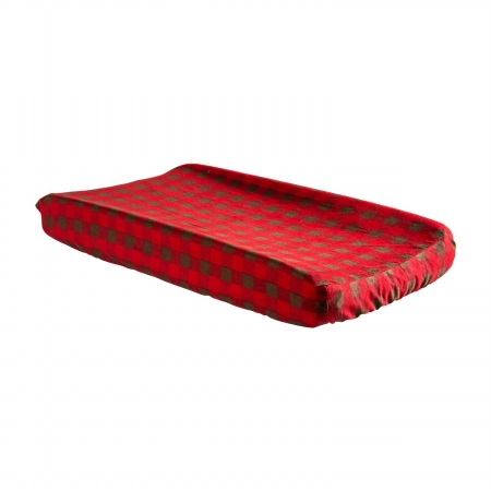 100273 Northwoods Buffalo Check Changing Pad Cover - Nort