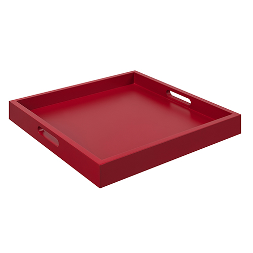 Palm Beach Tray With Red Finish