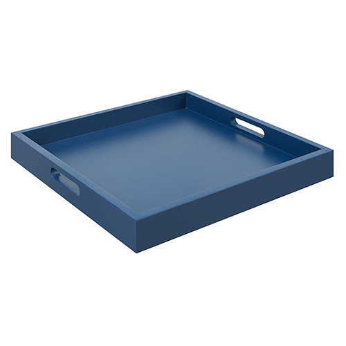 Palm Beach Tray With Blue Finish