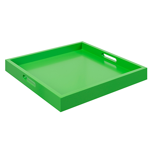 Palm Beach Tray With Green Finish