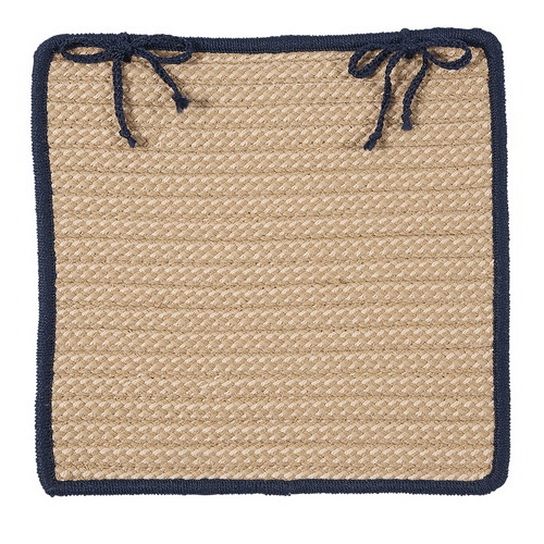 Boat House - Navy Chair Pad (single)