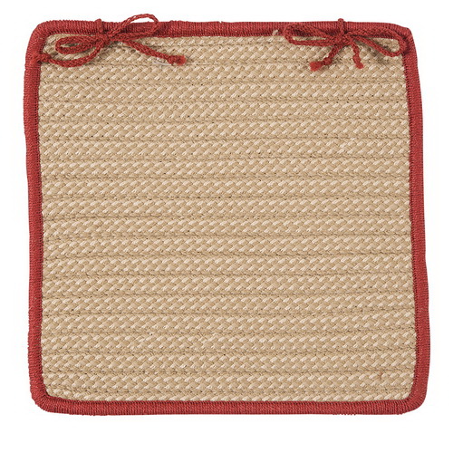 Boat House - Rust Red Chair Pad (single)