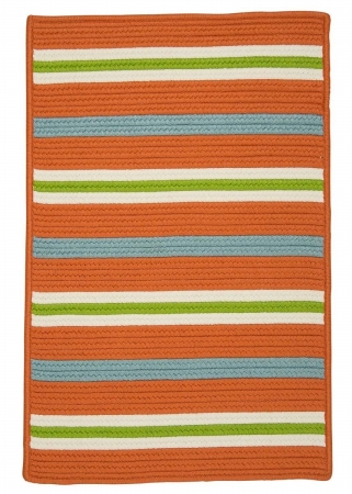 Painter Stripe Rug - Tangerine 3'x5'