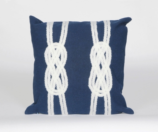 4142/33 Double Knot Navy 20'' Sq Pillow