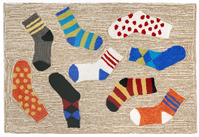 1541/94 Lost Socks Multi 24''x36''