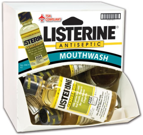 1865403 Listerine Original Mouthwash 3.2 Oz Dispensit Case Case Of 96