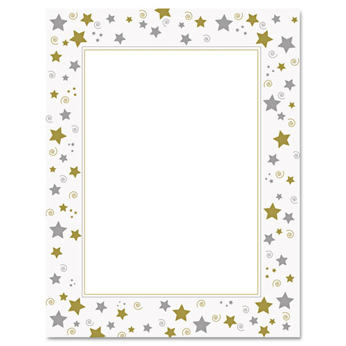 Stars/swirls Design Letterhead Paper