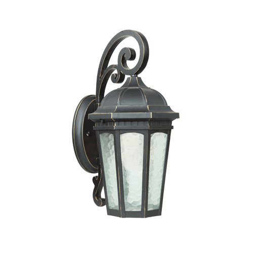 1 Light Exterior In Oil Rubbed Bronze Finish With Clear Glass Medium Size