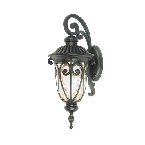 1 Light Led Exterior In Oil Rubbed Bronze Finish With Clear Glass Large Size