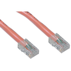 Cat5e Orange Ethernet Patch Cable, Bootless, 7 foot