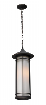 530chm-orb- Outdoor Chain Light Oil Rubbed Bronze Aluminum Glass