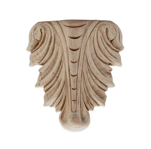 5apd10354 Small Carved Wood Applique