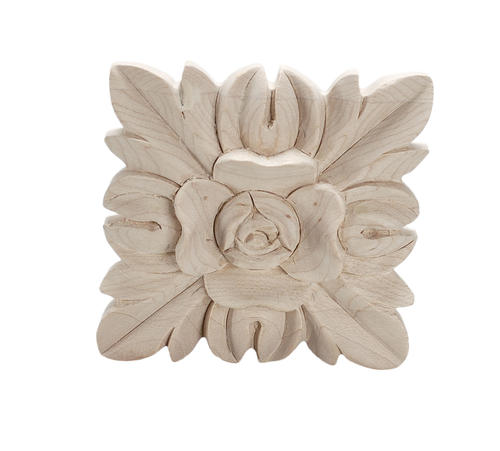 5apd10357 Small Carved Wood Applique