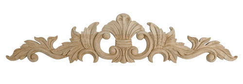 5apd10383 Small Carved Wood Applique